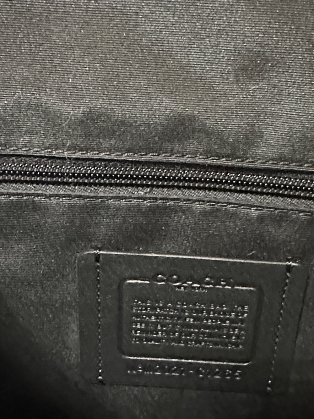 Coach Black Leather Men's Backpack with Front Pockets - Picture 6 of 7